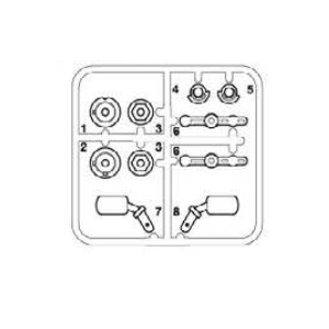 ポルシェ956 Hパーツ(黒) ※アフターパーツ※ [19007689] - スーパーラジコン