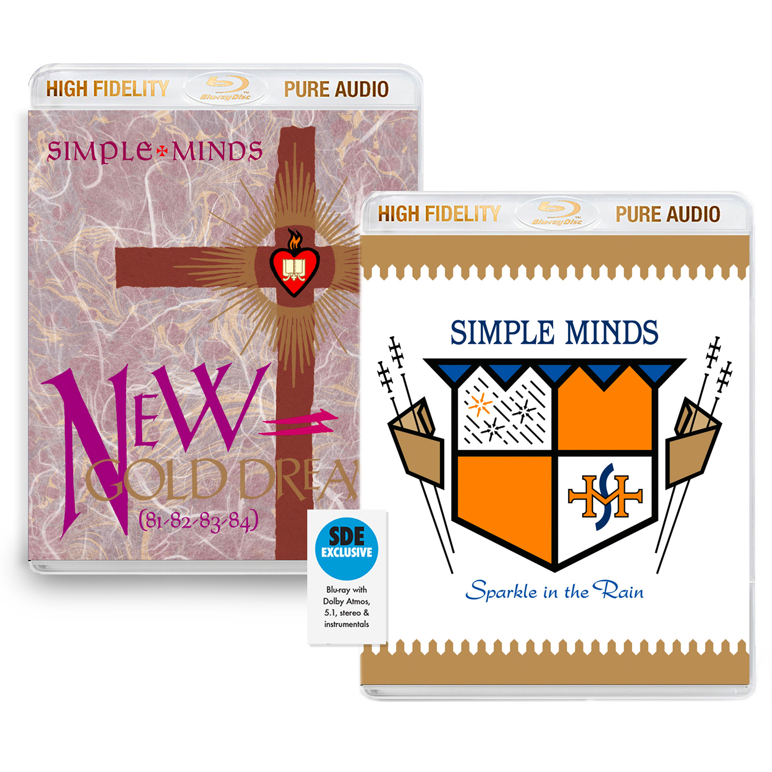 Simple Minds / New Gold Dream & Sparkle in the Rain issued on SDE
