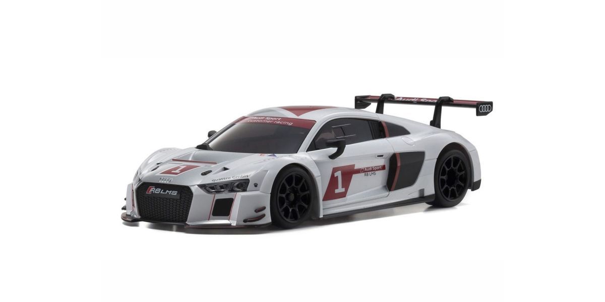 Mini-Z 1-28 Audi R8 LMS 2015 White body set (w-Wheel) (unpainted)F