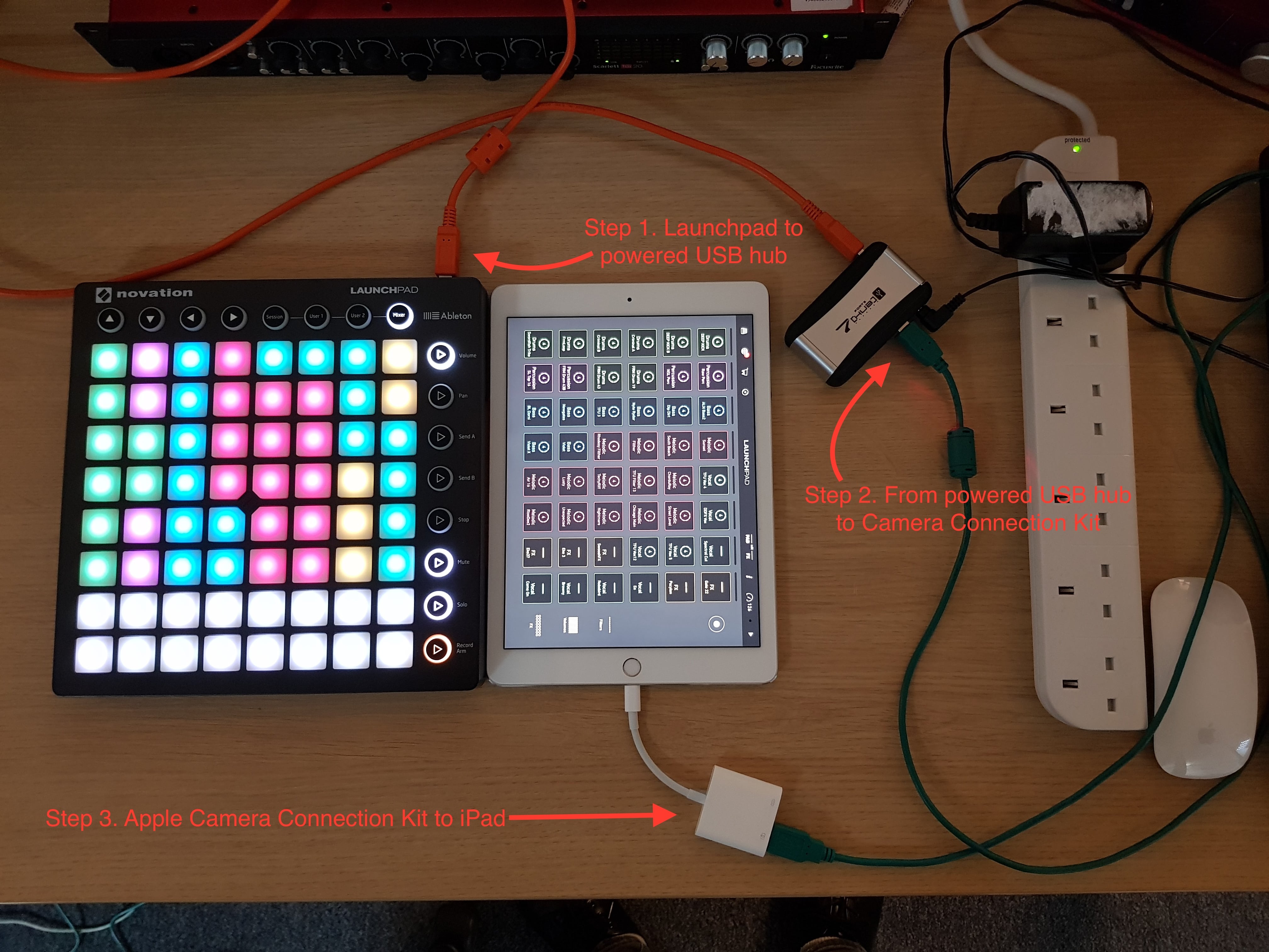 My LaunchpadがiPadに接続されません – Novation