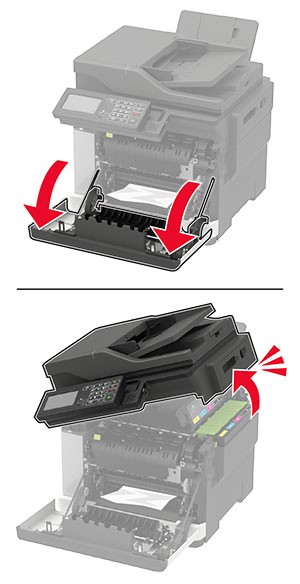Paper jam in door A | Lexmark XC2235