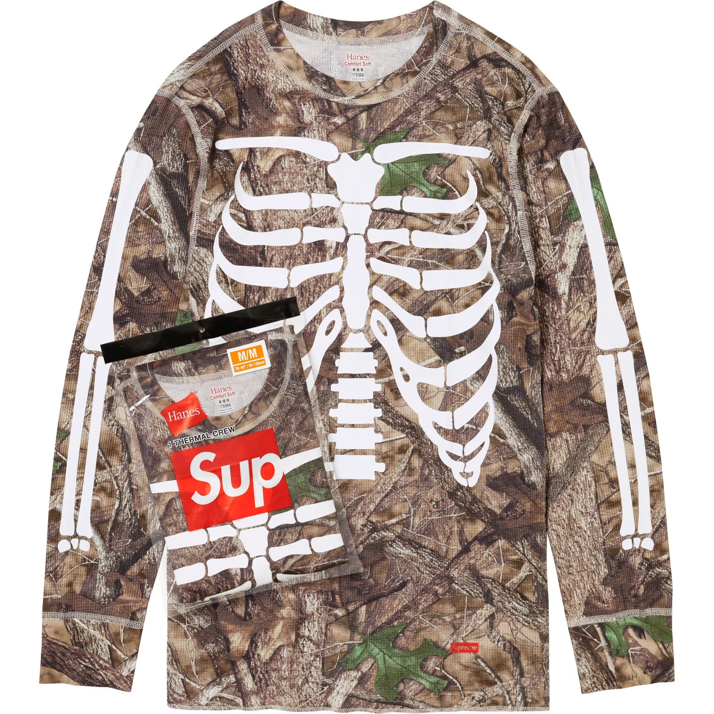 Supreme®/Hanes® Bones Thermal Crew (1 Pack) | Supreme 24fw