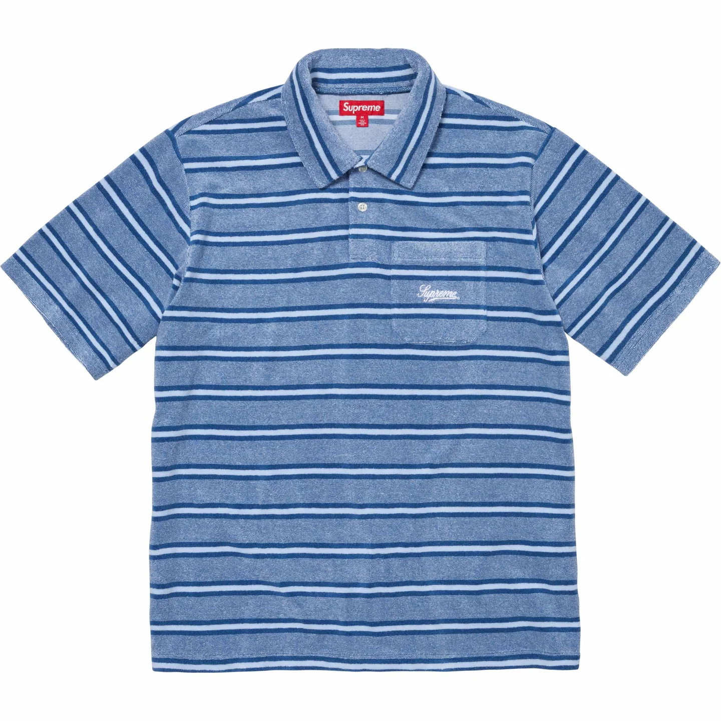 Stripe Terry S/S Polo | Supreme 24ss