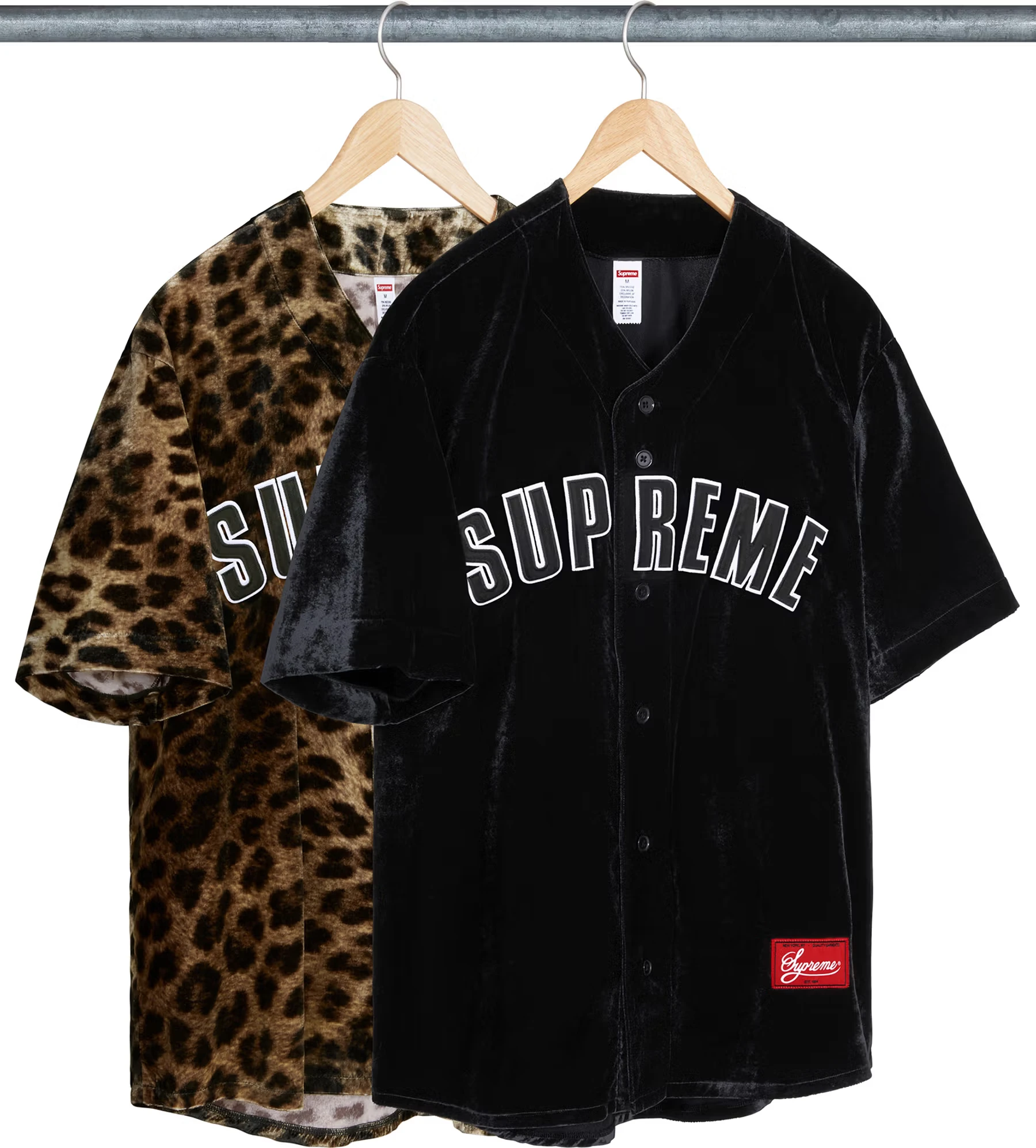 Velvet Baseball Jersey | Supreme 25ss