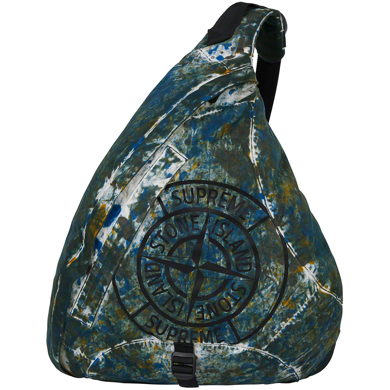 Supreme®/Stone Island® Painted Camo Nylon Shoulder Bag | Supreme 20fw