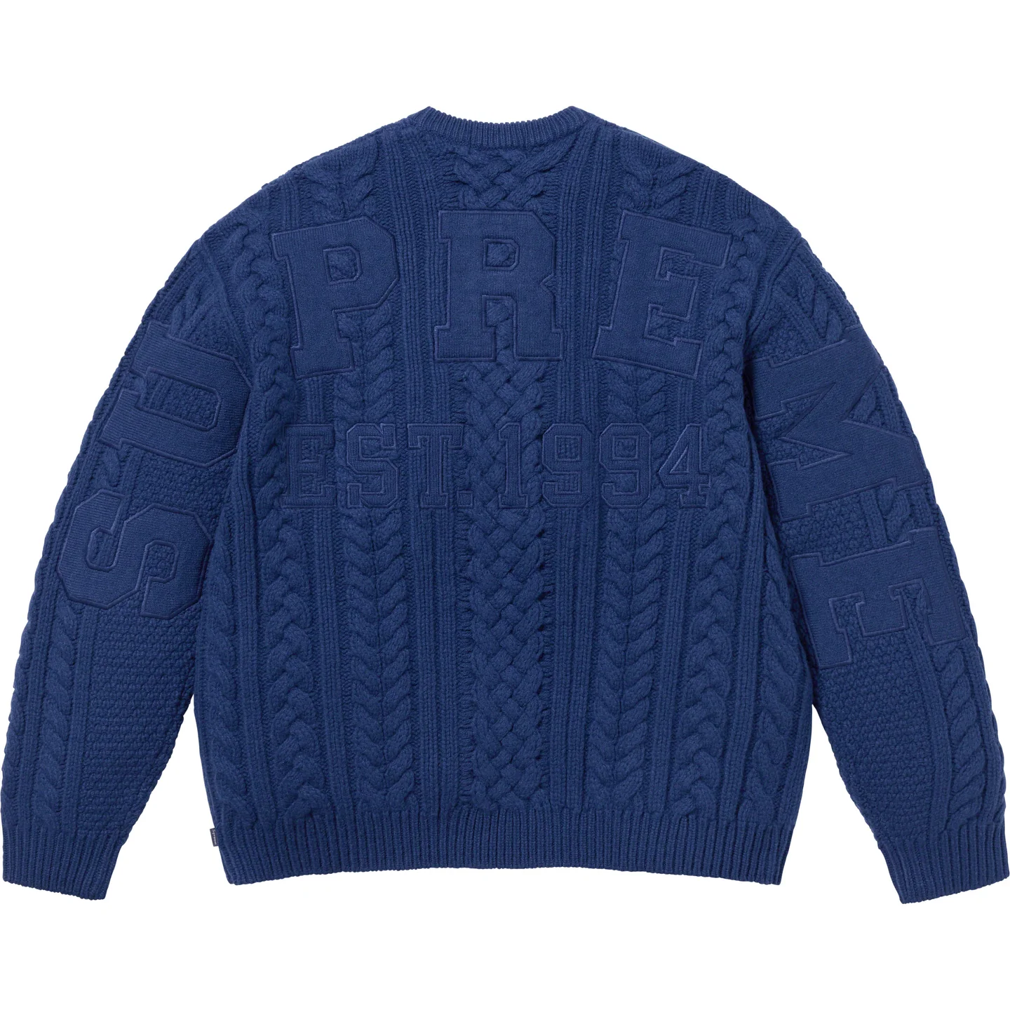 Appliqué Cable Knit Sweater | Supreme 23fw