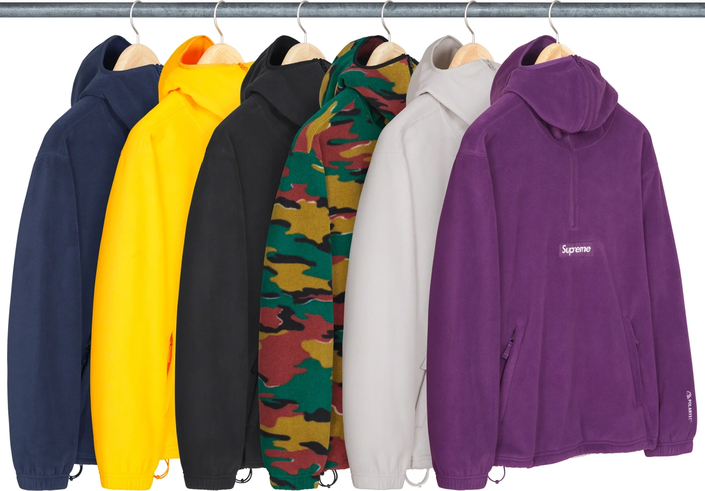 Polartec® Facemask Half Zip Hooded Sweatshirt | Supreme 23fw