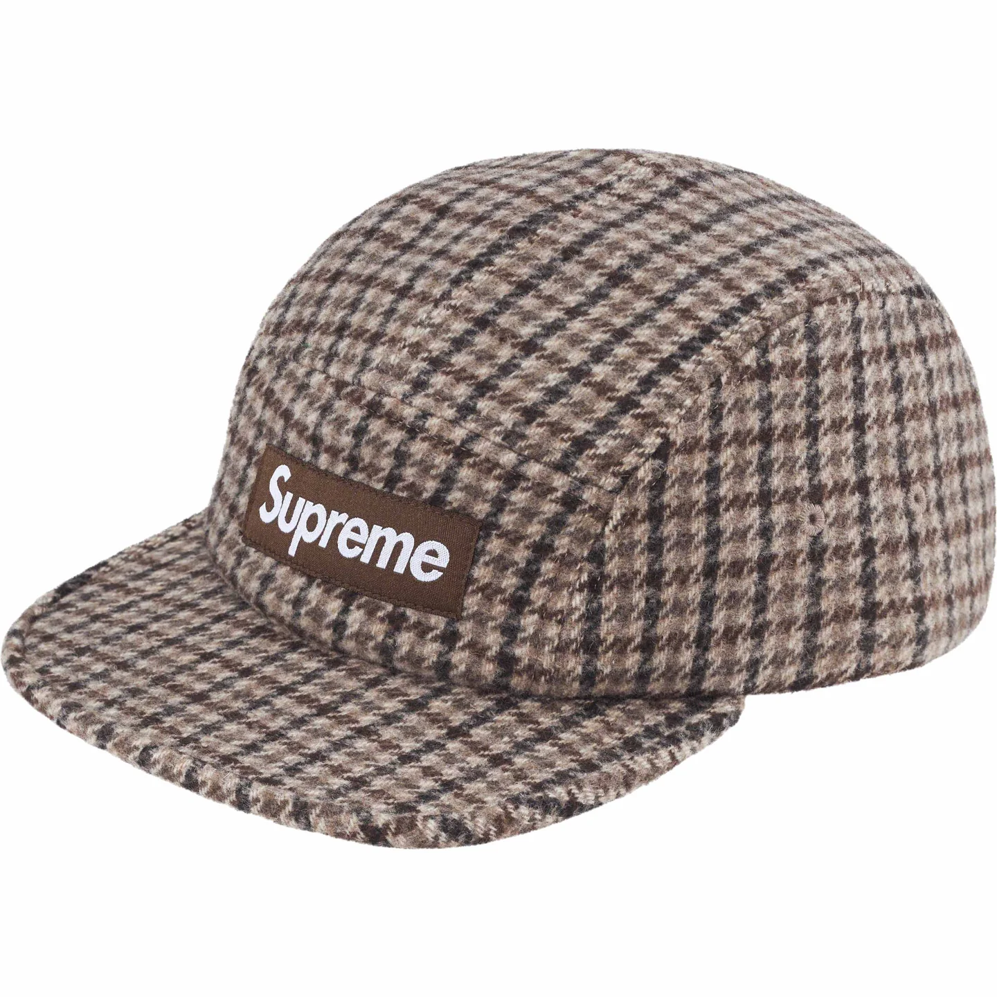 Houndstooth Wool Camp Cap | Supreme 23fw