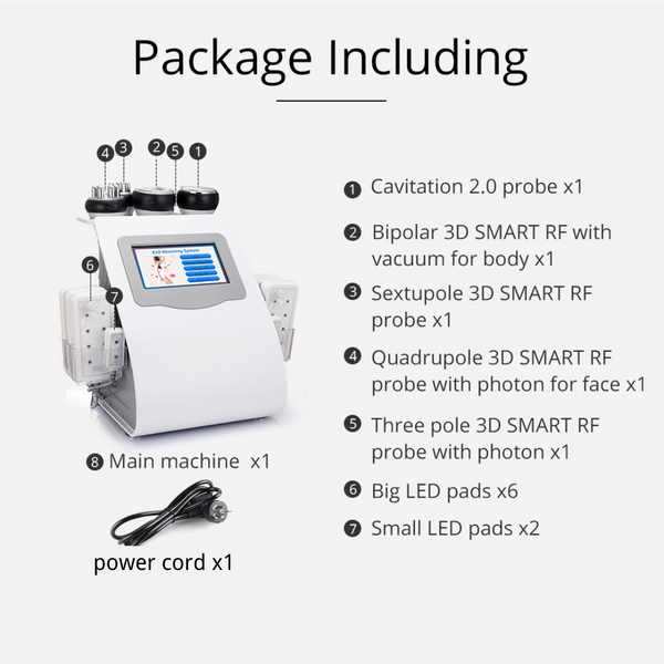 6in1 K10 Slimming System Body Cavitation Machine For Sale