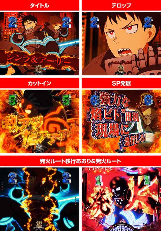 スマパチeフィーバー炎炎ノ消防隊2 紅丸ver. • 演出信頼度やカスタム