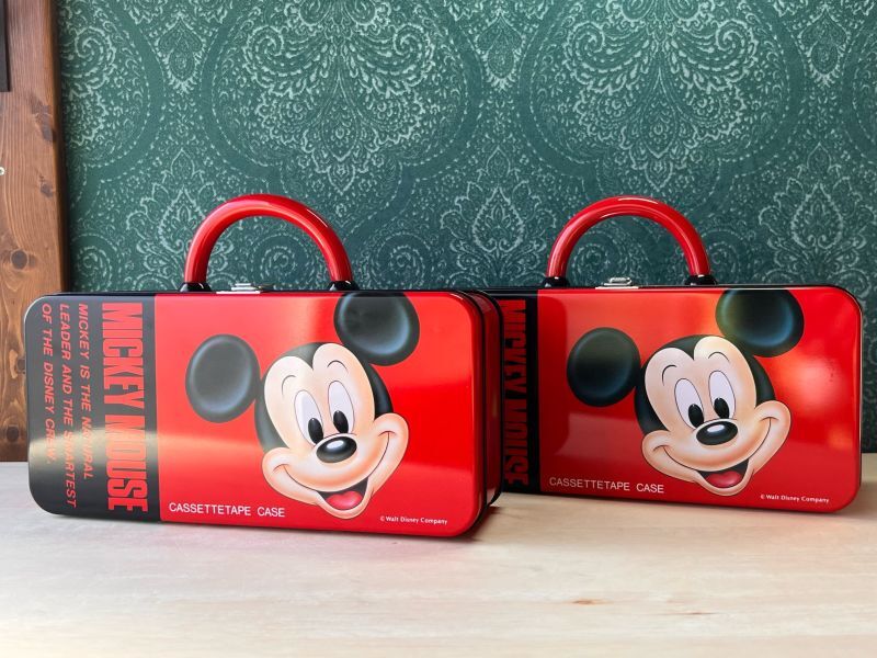 ミッキーマウスカセットテープケース 版権あり スチールケース