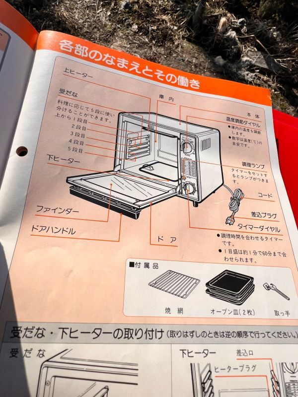 昭和レトロな真っ赤な日立電気ファミリーオーブンレンジ TO-1160形