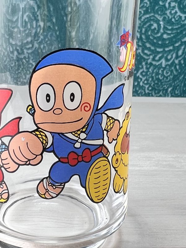 忍者ハットリ君グラス ガラスコップ 藤子不二雄Ⓐ G427