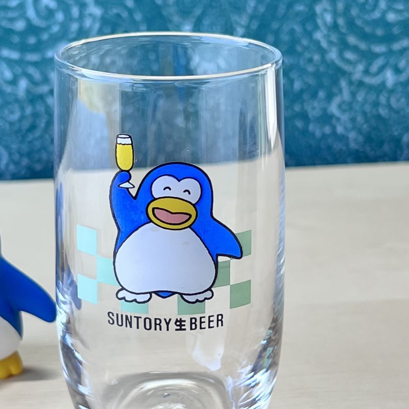 SUNTORYサントリービールペンギングラス ノベルティグラス パピプ