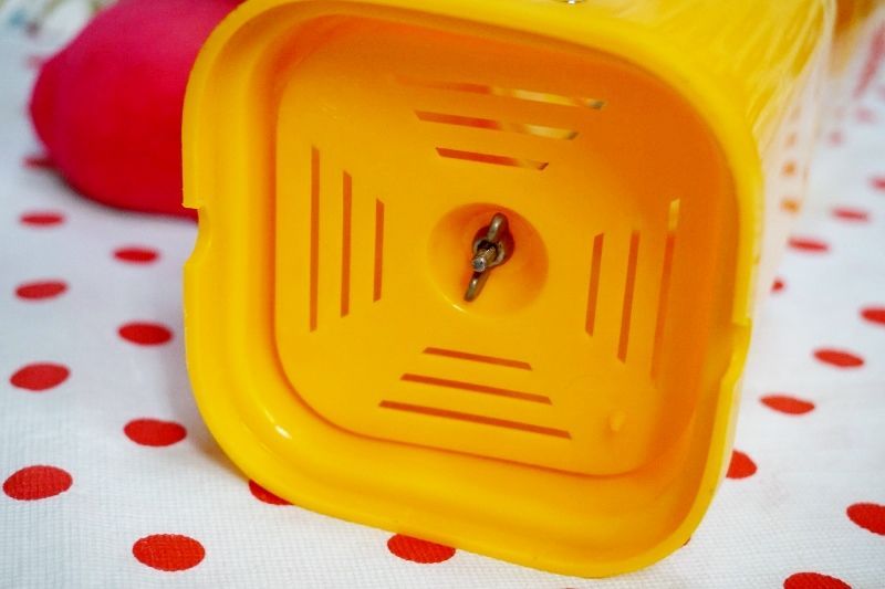 TOWA トーワ箸立て オレンジイエロー 花柄 珍品 H43