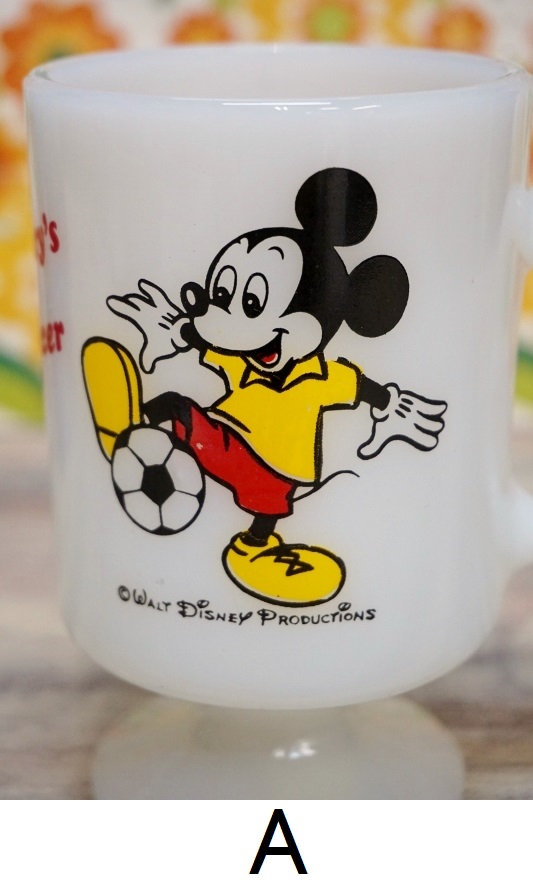 フェデラル フッテッドマグ 9オンス足付マグカップ ミルクガラス