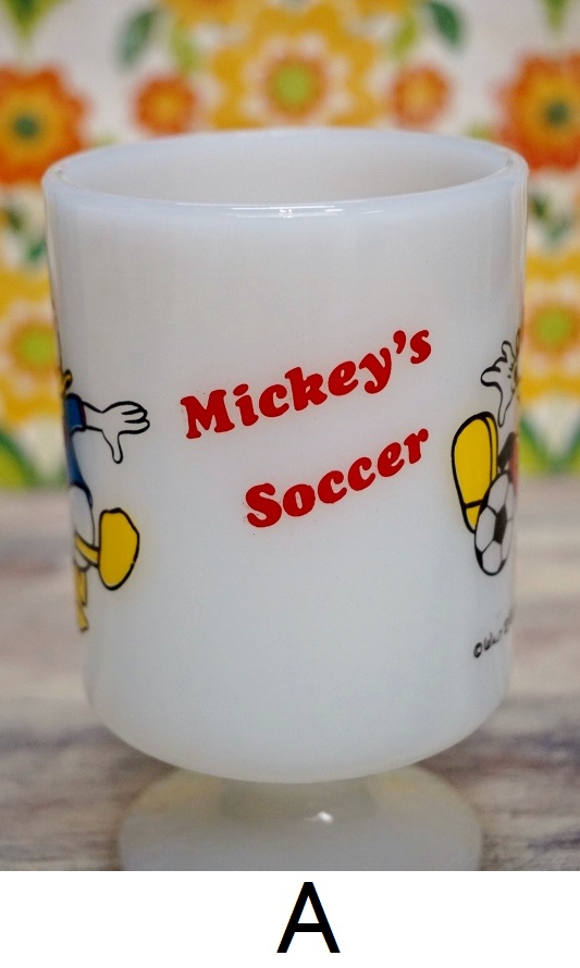 バーガーキング2個セット ステッカー付き フェデラル ミルクガラス