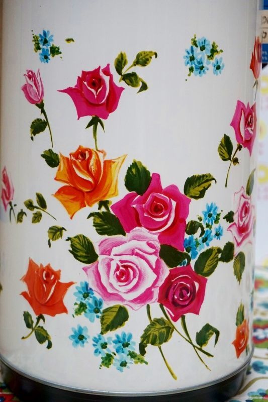 ローズバンド アンティーク花柄ポット ローズバンド アンティーク花柄