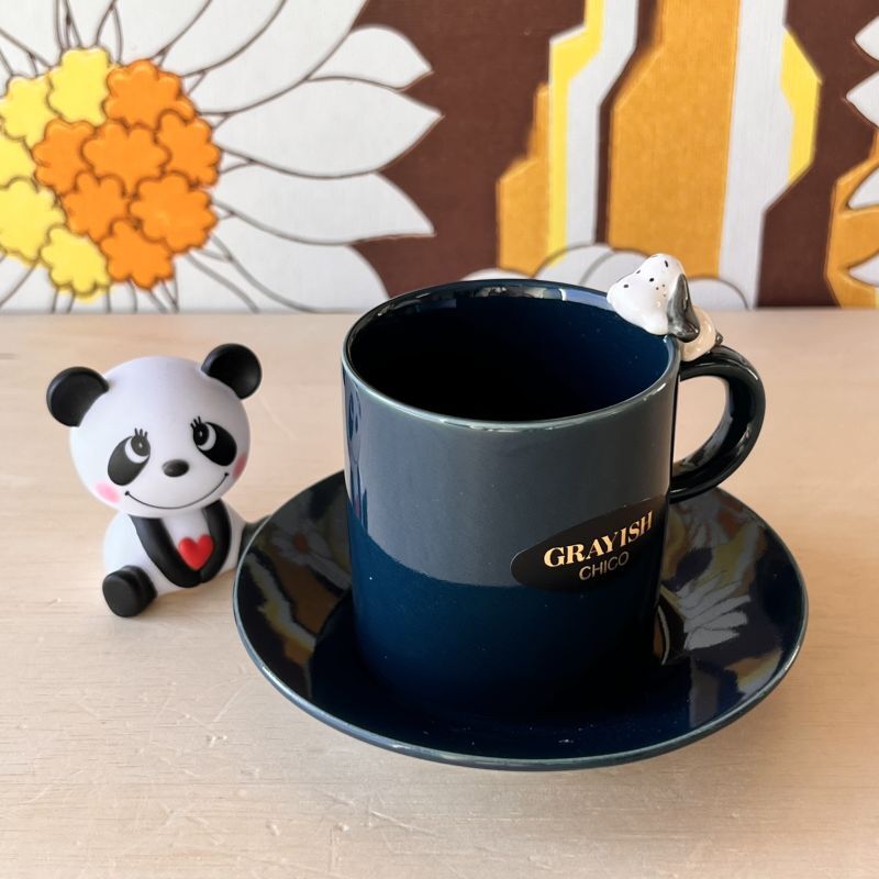 内藤ルネ GRAYISH CHICO 珍しいグレイッシュチコ モスグリーン カップ