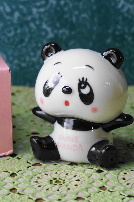 内藤ルネ ルネパンダ貯金箱小 陶器置物 各種 R15