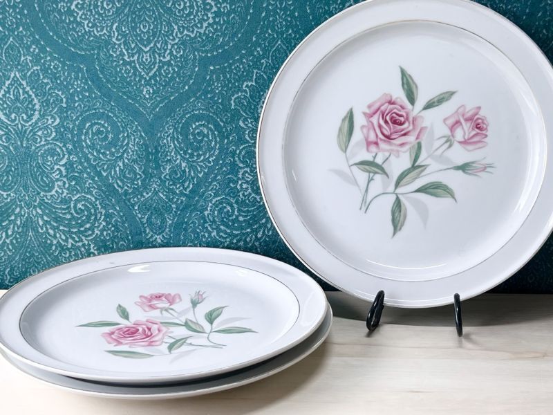 SONE CHINA ソネチャイナ vintageplate 26.5cmプレート皿 3枚セット