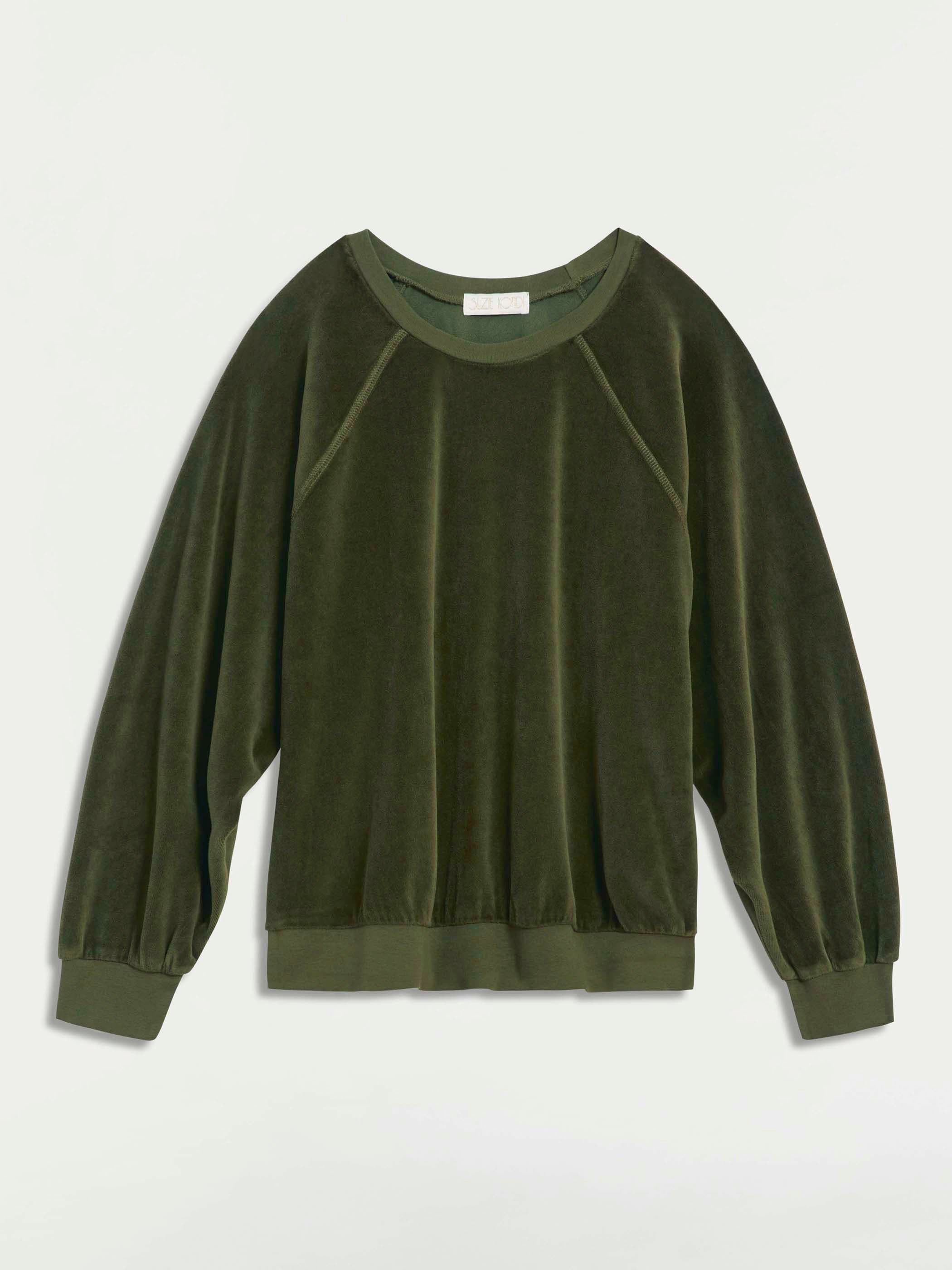 Samos Sweatshirt in Velour – Suzie Kondi