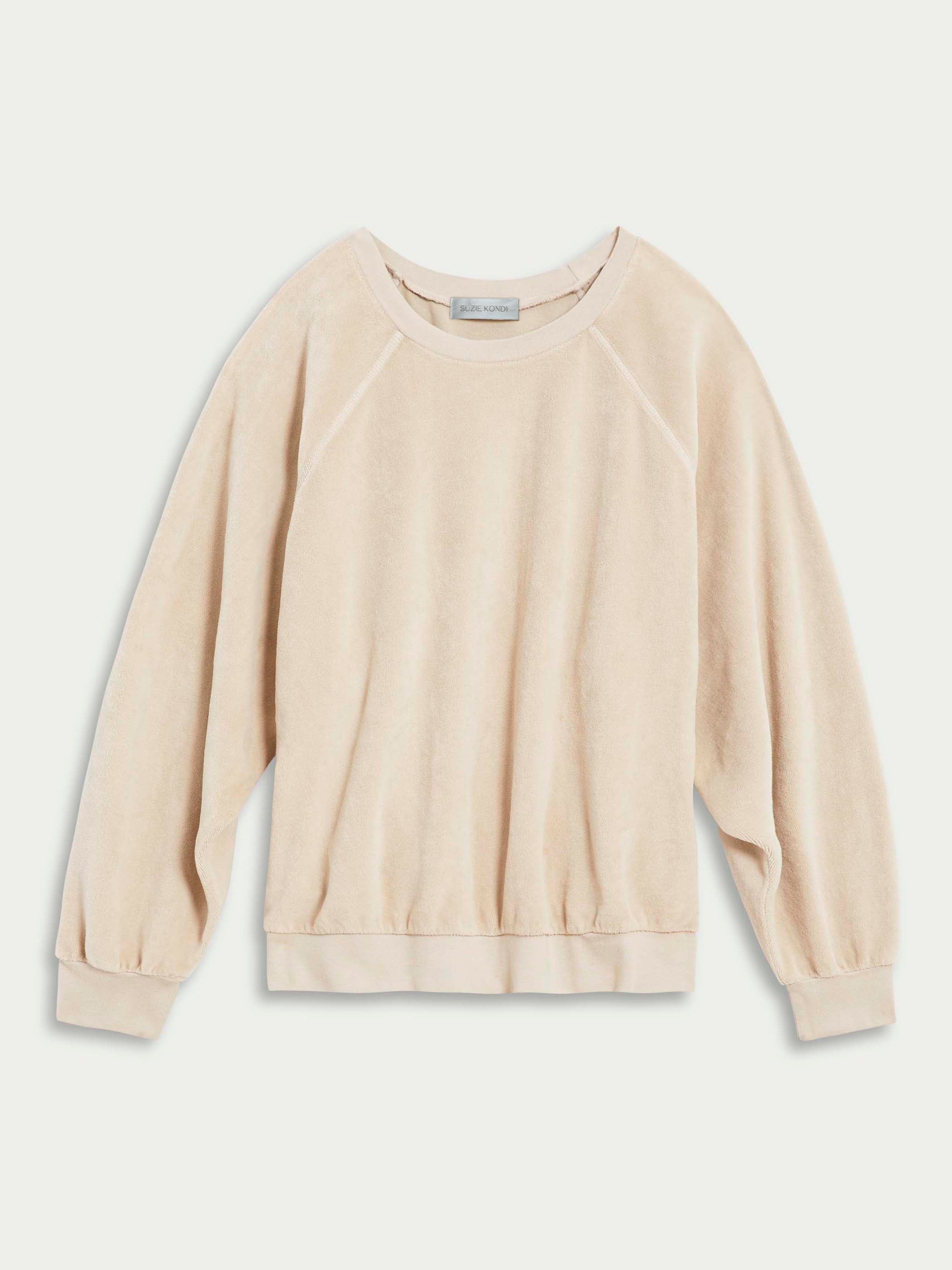 Samos Sweatshirt in Velour – Suzie Kondi