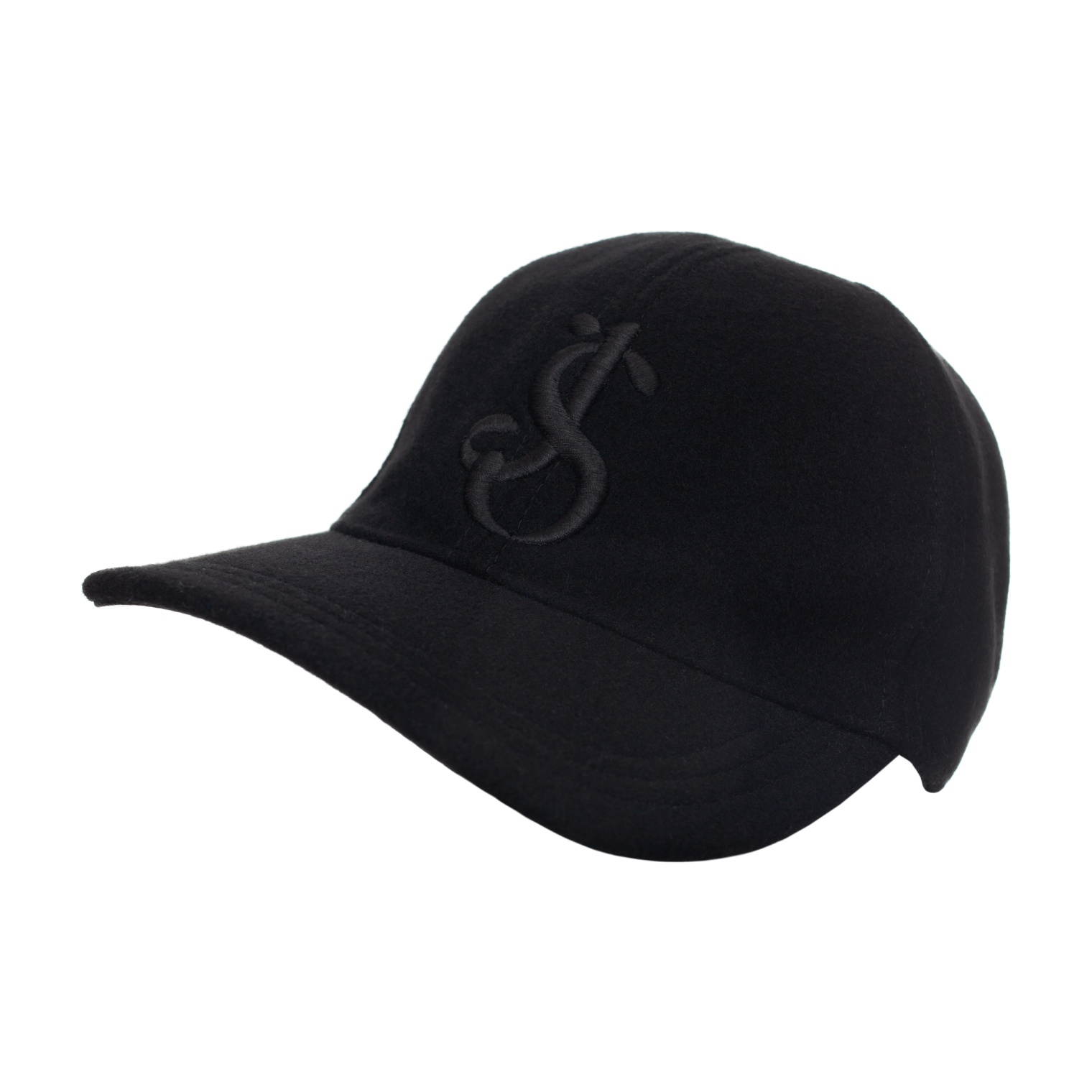 Buy Jil Sander men black embroidered logo cap for $648 online on