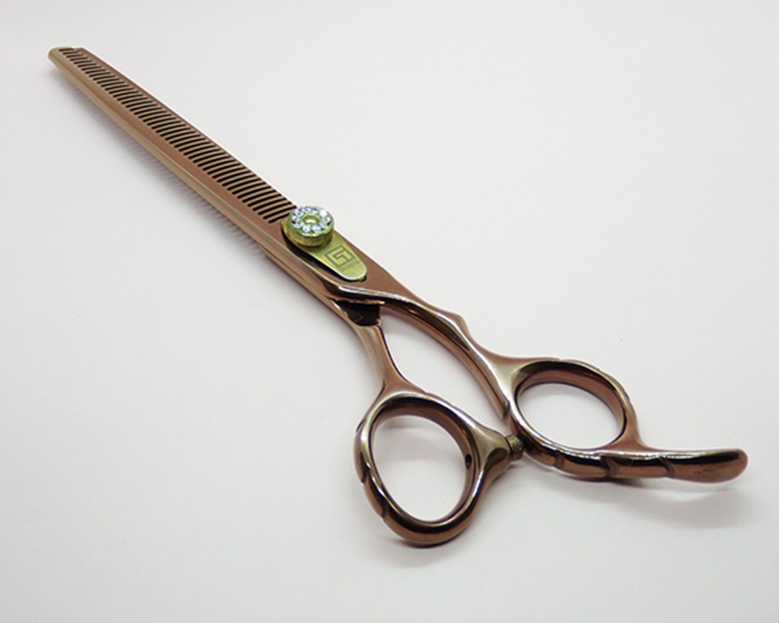 スパット切れる理美容師サロン仕様✨人気の逆刃セニングシザー両面使用