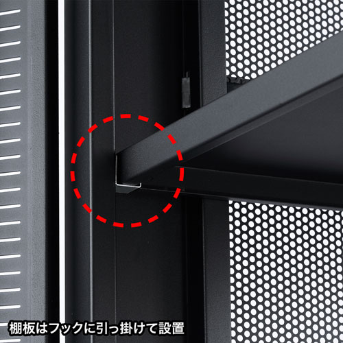 マルチ収納ラック(メッシュパネル・鍵付き・H550) サンワサプライ CP