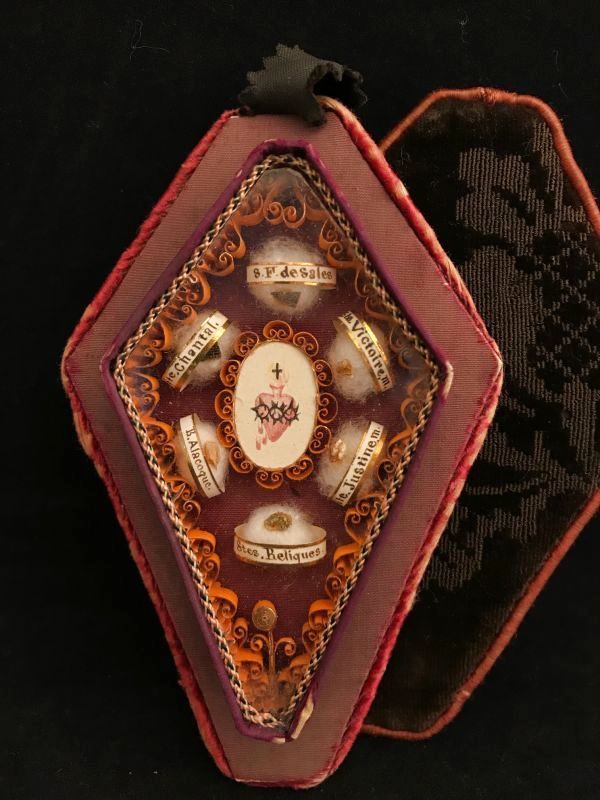 ルリケール 聖遺物 アンティーク フランス 聖フランシスコ・サレジオ