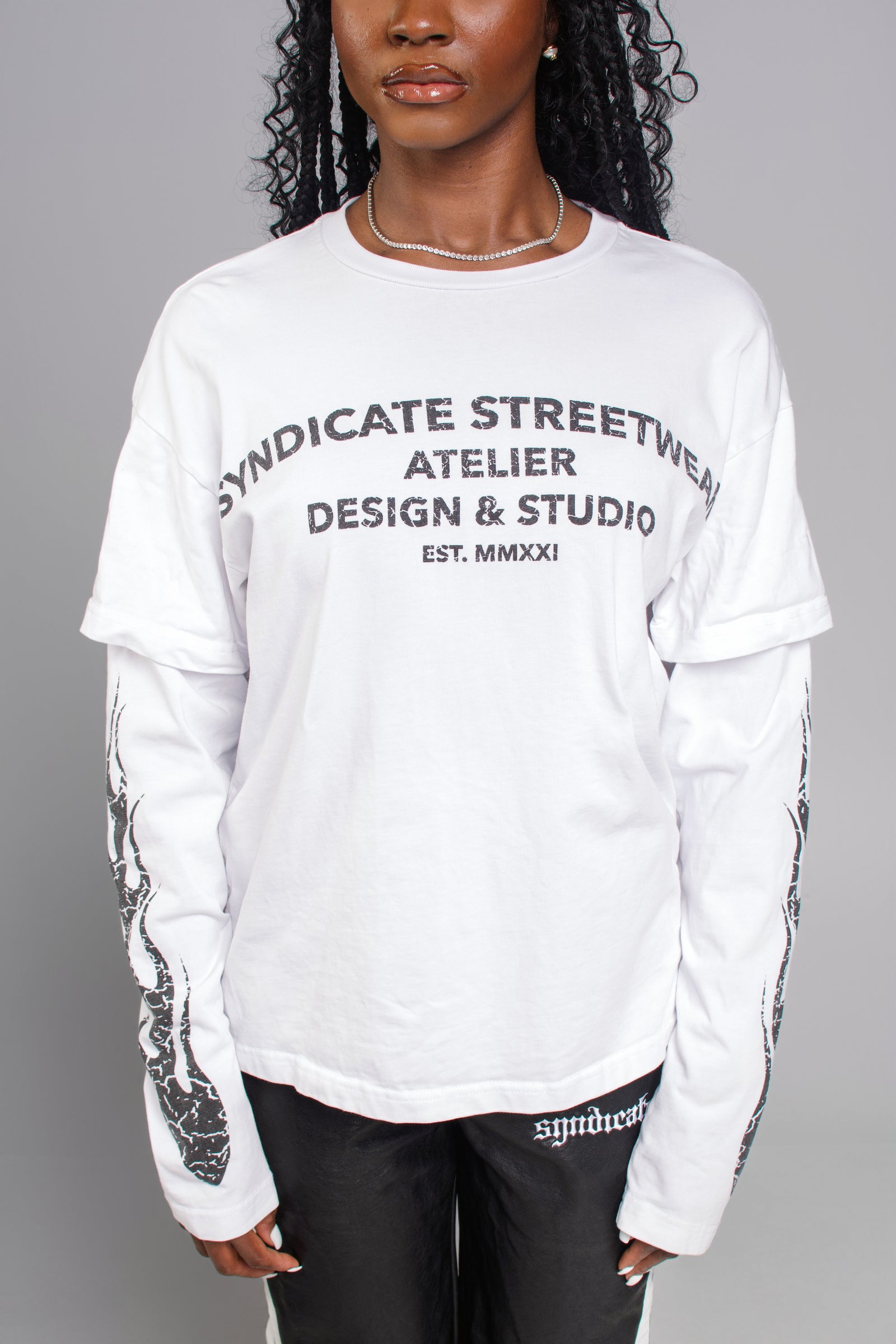 White Syn Atelier Long Sleeve – Syndicate Streetwear MIA