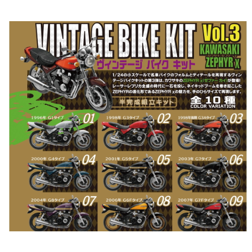 食玩王国オフィシャルウェブサイト ヴインテージバイクキットVOL3