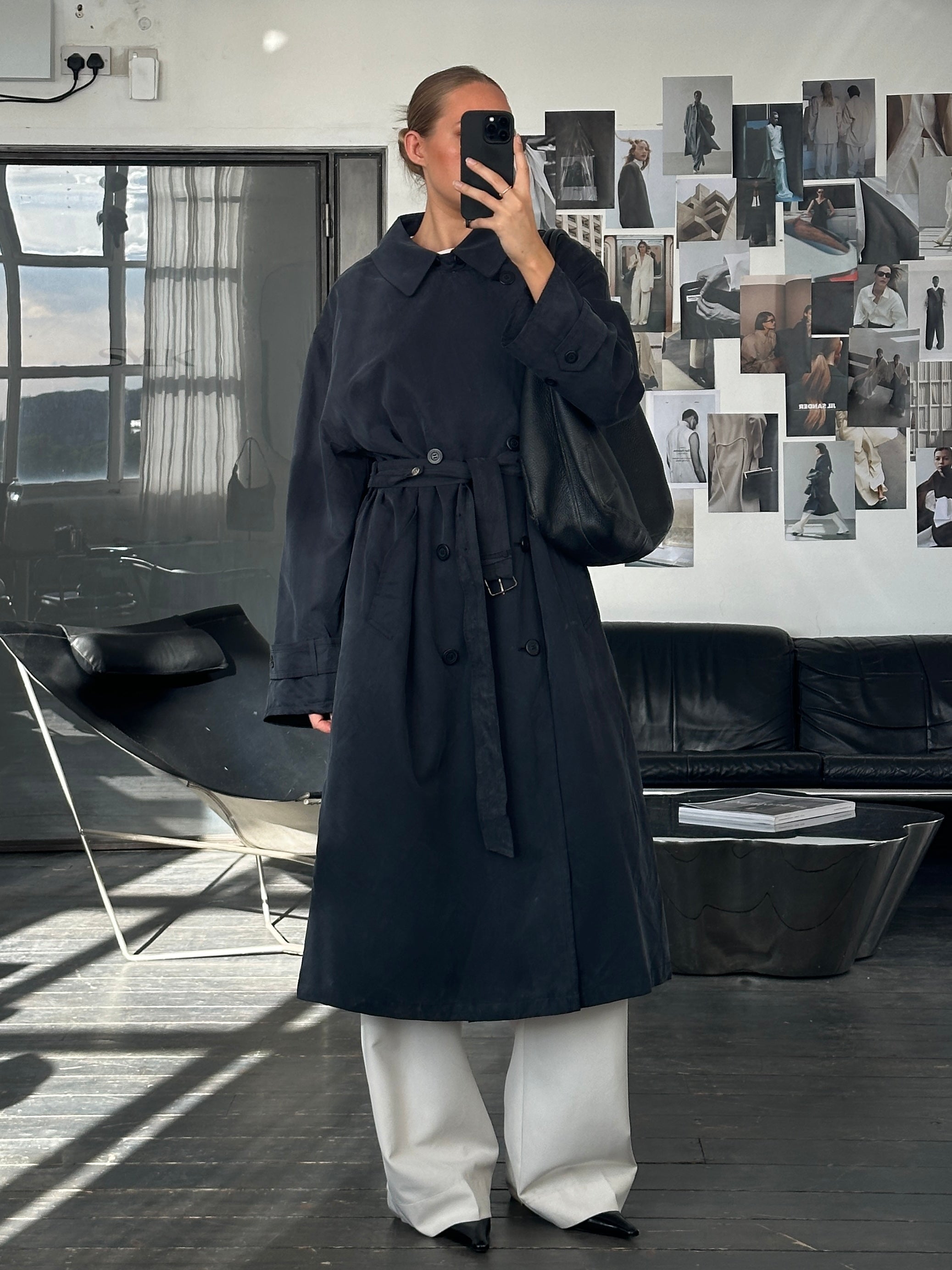 Ralph Lauren 1990s Double Breasted Belted Trench Coat - XXL